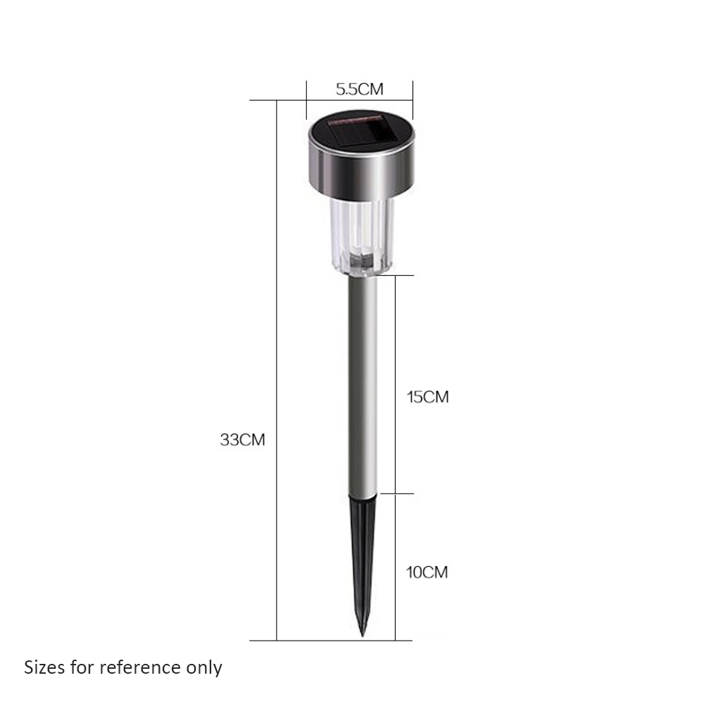 Solar Lights Outdoor 10 Pack Stainless Steel Outdoor Solar Lights - Image 4