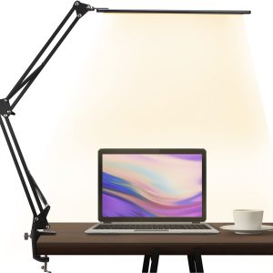 LED Desk Lamp Adjustable Swing Arm Table Lamp