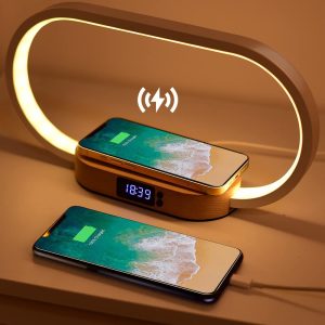 Bedside Lamp with USB Port Bedroom Lamp With Wireless Charger