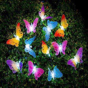 Led Solar String Light Multi Color Butterfly Fairy Light