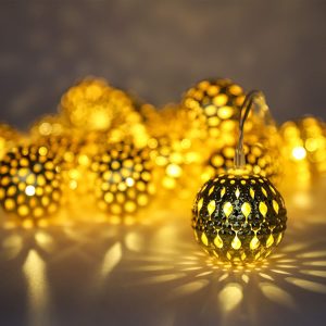 Solar Powered 50 LED String Lights Outdoor Decor