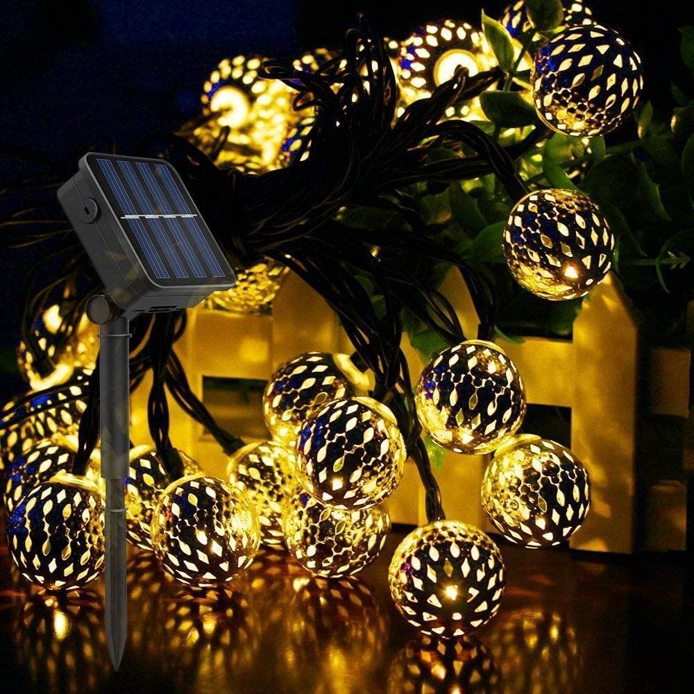 Solar Powered 50 LED String Lights Outdoor Decor - Image 6