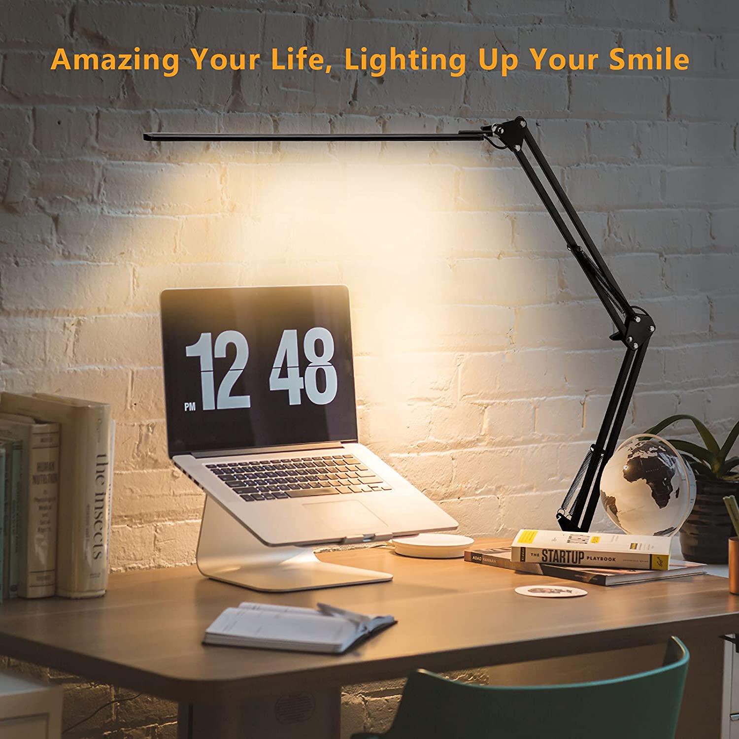LED Desk Lamp Adjustable Swing Arm Table Lamp - Image 5