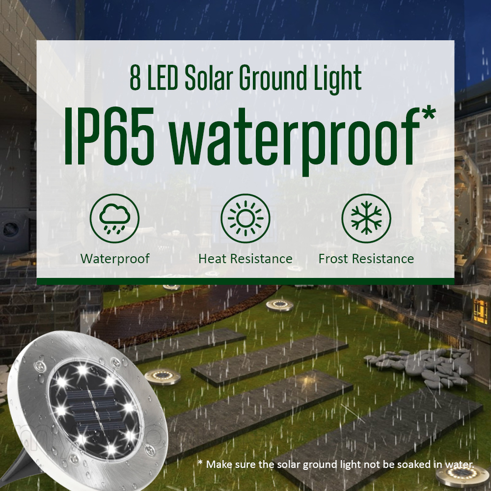 8 Pack Solar Lights Outdoor Solar Garden Lights - Image 4