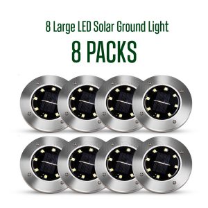 8 Pack Solar Lights Outdoor Solar Garden Lights