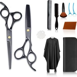 Hair Cutting Scissors Set 11 Pcs Professional Haircut Scissors Kit