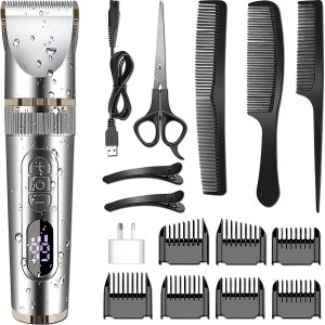 Electric Hair Trimmer 16pcs Cordless USB Hair Cutting Kit