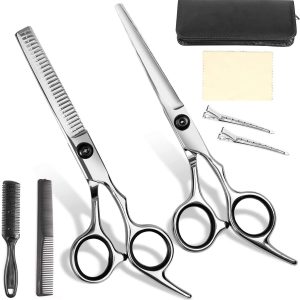 Hair Cutting Scissors Kit Barber Thinning Scissors Hairdressing Shears