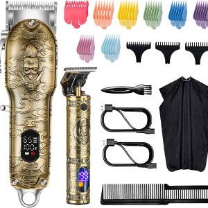 Hair Clippers for Men T-Blade Trimmer Professional Barber Clippers